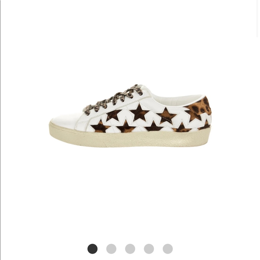 Saint Laurent animal print sneaker